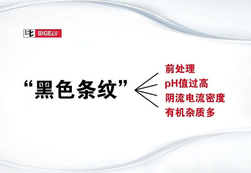 酸性镀锌光亮剂镀出来的工件有黑色条纹的原因分析